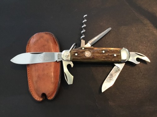 Custom Boker Camp Scout Stag Slipjoint Folder Folding Knife