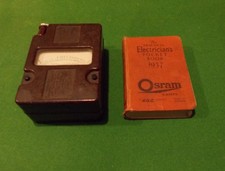 Vintage Bakelite Evershed Vignoles 250v Meggar & Electricians Pocket Book 1937