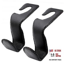 Headrest Hooks for Purses and Bags Pack Car Seat Hooks for Grocery Bag 2 Black