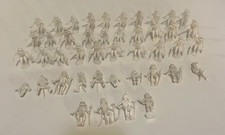 Vintage Plastic Figure Marx MPC White Astronauts QTY 45 Figures