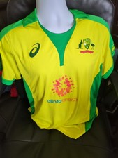 Australia Koszulka rugby L ASICS Żółta Australia Męska Rozmiar L