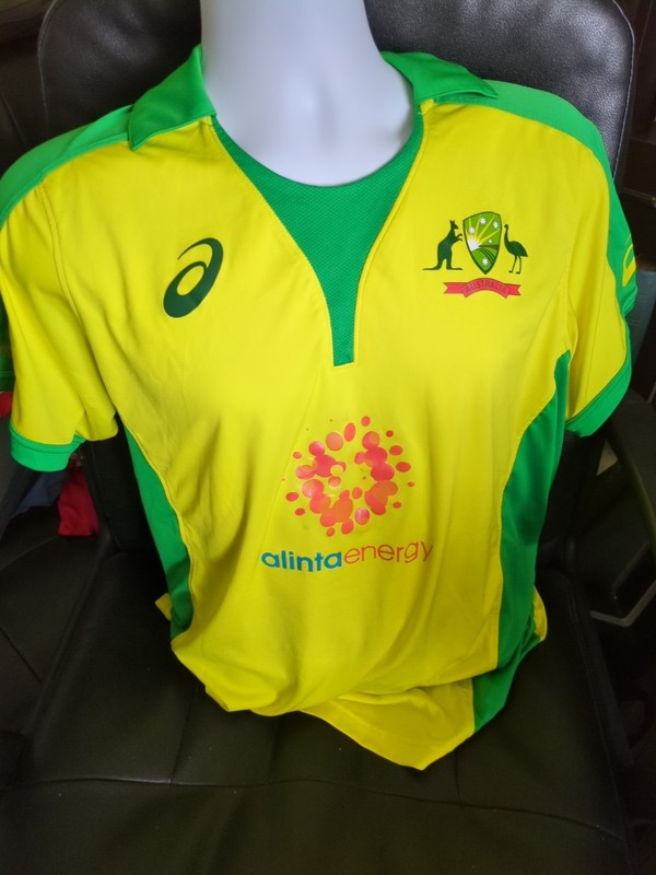 Australia Rugby Jersey L ASICS Yellow Australia Men's Size L