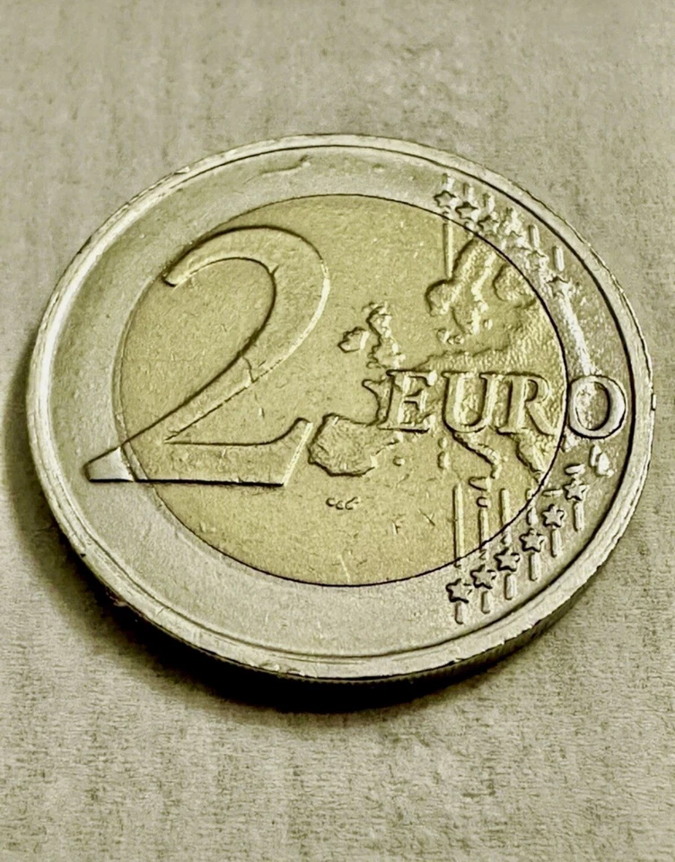 Pièce de 2 euro Slovénie - France Preseren 2007 avec des erreurs très rares - Photo 3/4