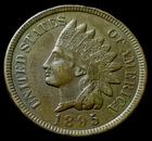 1895 INDIAN HEAD CENT UNCIRCULATED! 4 DIAMONDS! A beautiful coin!
