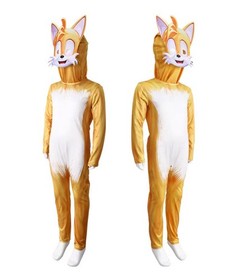 Sonic the Hedgehog Customes Full Set Jumpsuit Bodysuit Halloween Neutral Cosplay