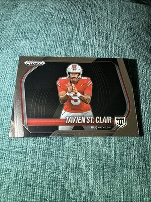 2025 Panini Prizm Black #193 - Tavien St. Clair -  Ohio State Buckeyes - NIL