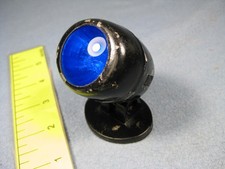 Vintage Blue Glass Marker Light Lamp Truck Motorcycle Harley Trailer