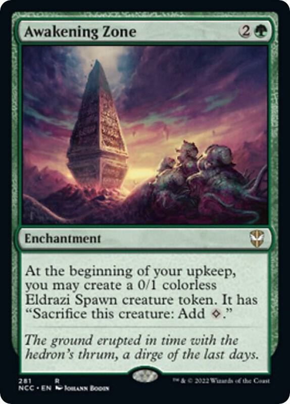1x Awakening Zone - Commander: Streets of New Capenna Near Mint - MTG