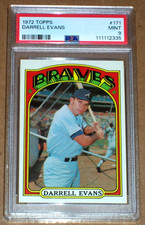 1972 Darrell Evans #171 Topps PSA 9 Atlanta Braves