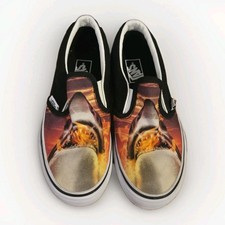 Vans Kids Jaws Shark Sunset Classic Slip On Sneakers 507698 Size 1.5 New