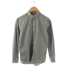 Lacoste Oxford Shirt Men  s Navy Blue Long Sleeve ButtonDown CH125E