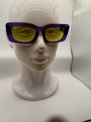 Versace VE4444U 5408V9 Violet/	Yellow Rectangular Women's Sunglasses