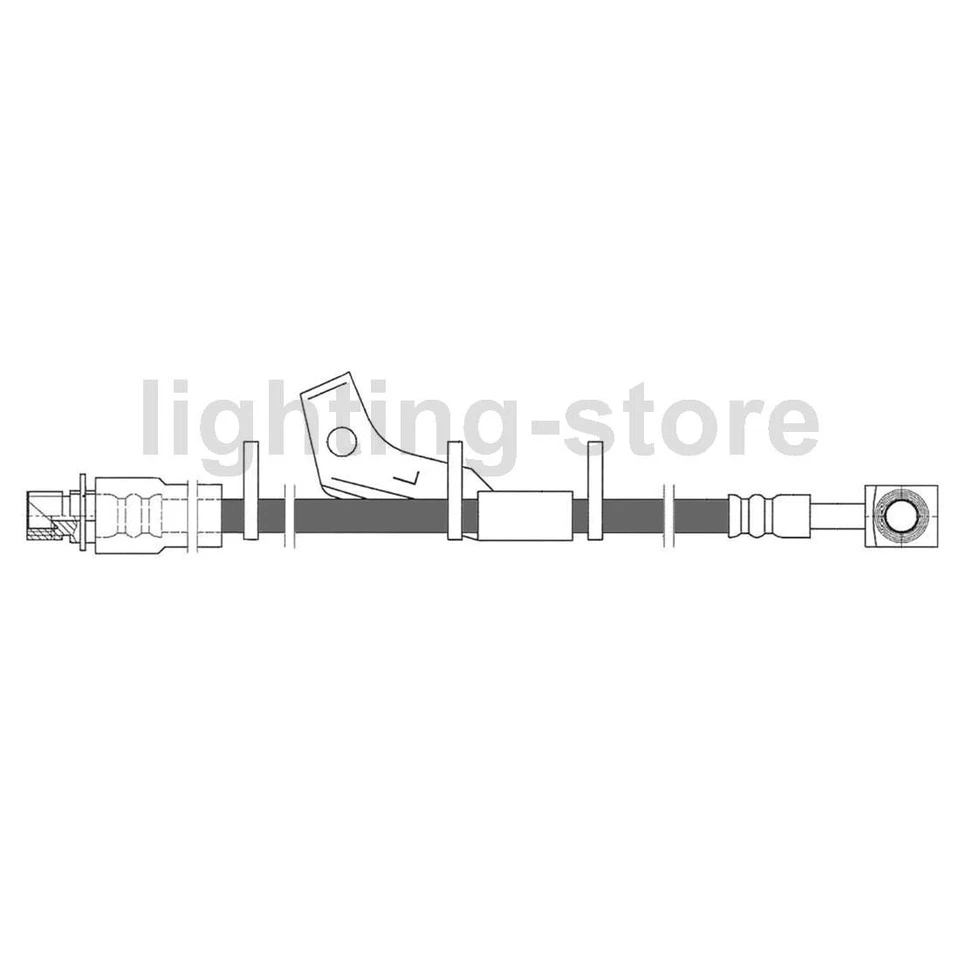 Línea de freno de manguera hidráulica de freno delantero 2 para Chevrolet Equinox 2010 2011 2012 Foto 2 de 4