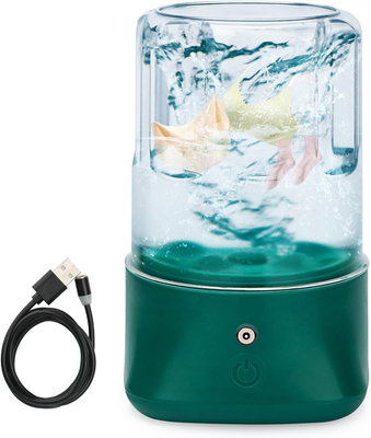 #ad Mini Portable Washing Machine USB Rechargeable 1L Small Washer with 2 Modes De $23.44