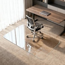 Chair Mat for Carpet, Heavy Duty Tempered Glass Office Chair Mat