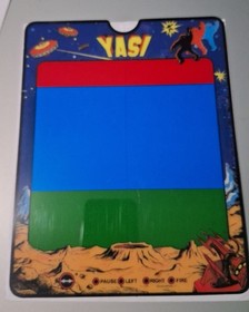 PROTECTOR/ Y.A.S.I. Vectrex, C.I.B.,, 3 overlays, custom box,manual,extras, nice