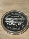1991 BOEING 75th Anniversary Airplane Aviation 1oz 999 FINE Silver Round