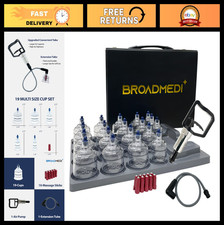 Cupping Therapy Set - 19 Cups, Pump Handle, Extension Tube  Massage Sticks