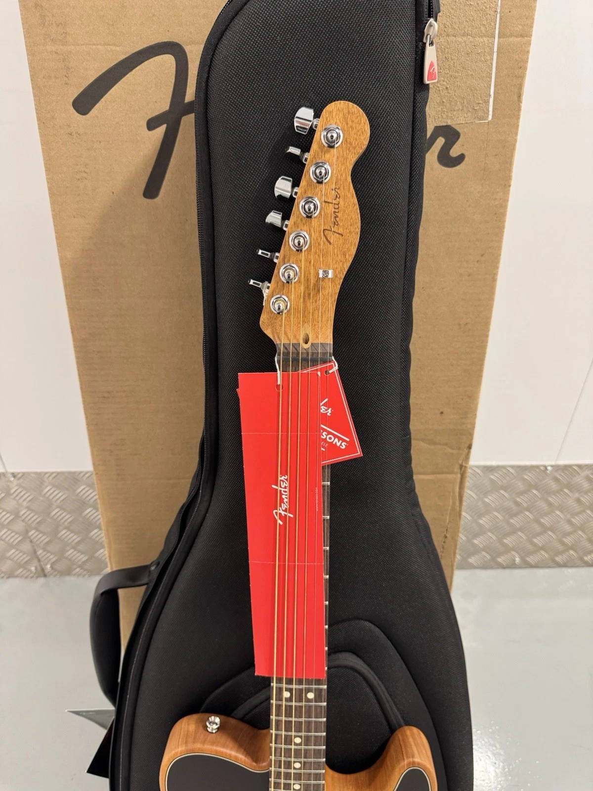Fender Acoustasonic Player Telecaster Shadow Burst Guitar Brand New In Box 4