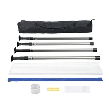 Dust Barrier Poles 10 Ft Dust Barrier System with 4 Telescoping Poles