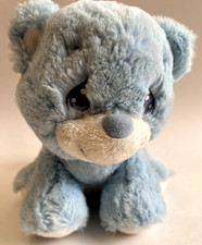 Precious Moments Charlie Bear Blue Plush Stuffed Animal Rattle, Aurora 8.5",