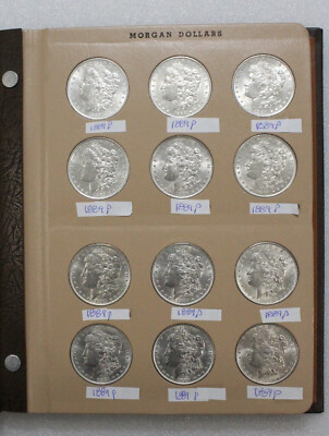 1889-P $1 MORGAN SILVER DOLLAR BU SET