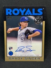 2021 Topps Brady Singer 1986 Baseball RC Auto Gold /50 #86A-BSI