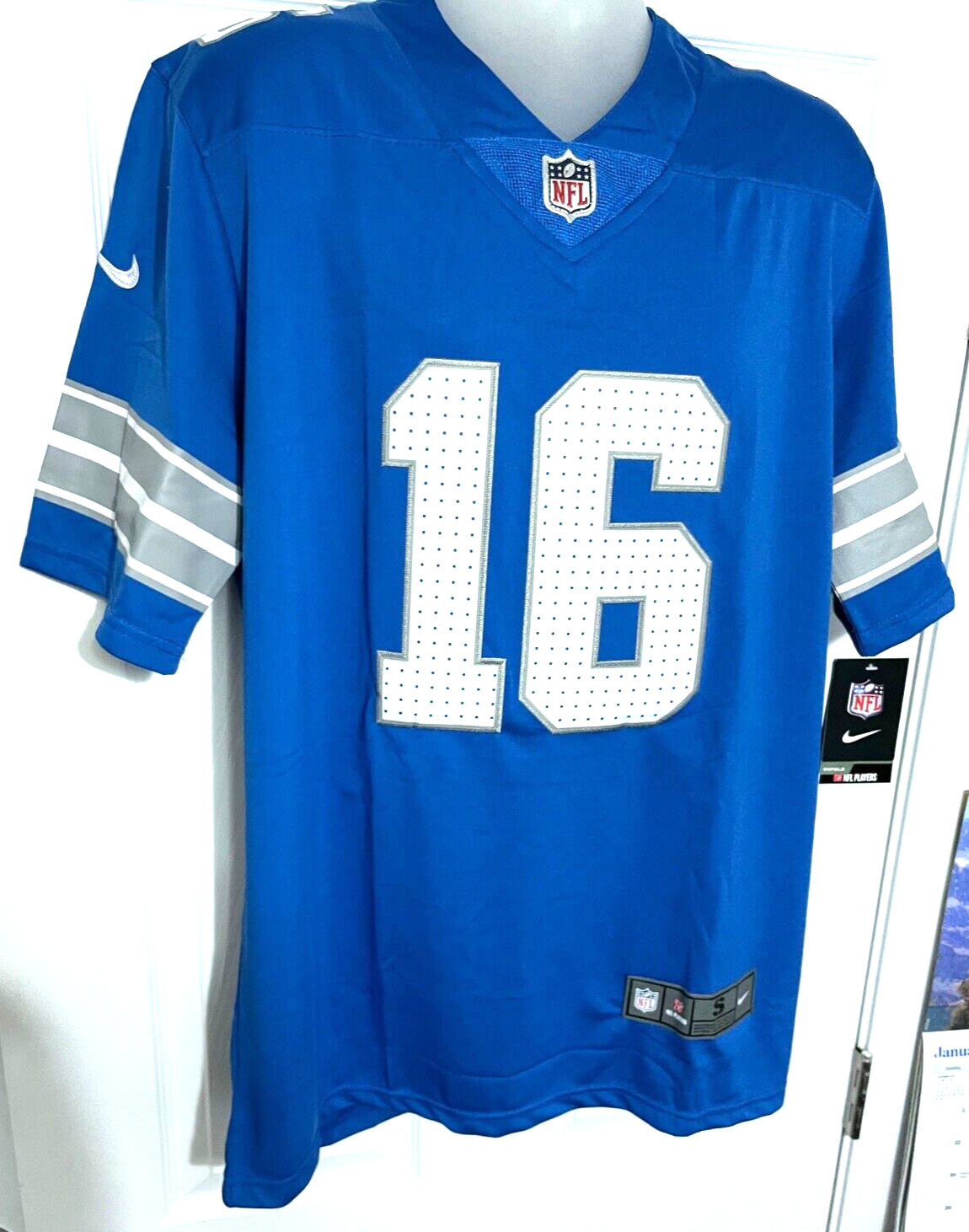 Jared Goff 16 NWT Lions Jersey Mns All Sz All Patches No Print ships tomorrow