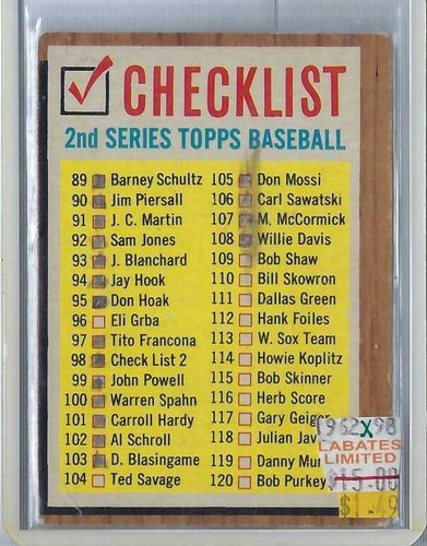 1962 Topps 1-588 Aaron-Clemente-Koufax-Mantle-Mays-Musial-Banks-Kaline-Torre - Picture 157 of 688