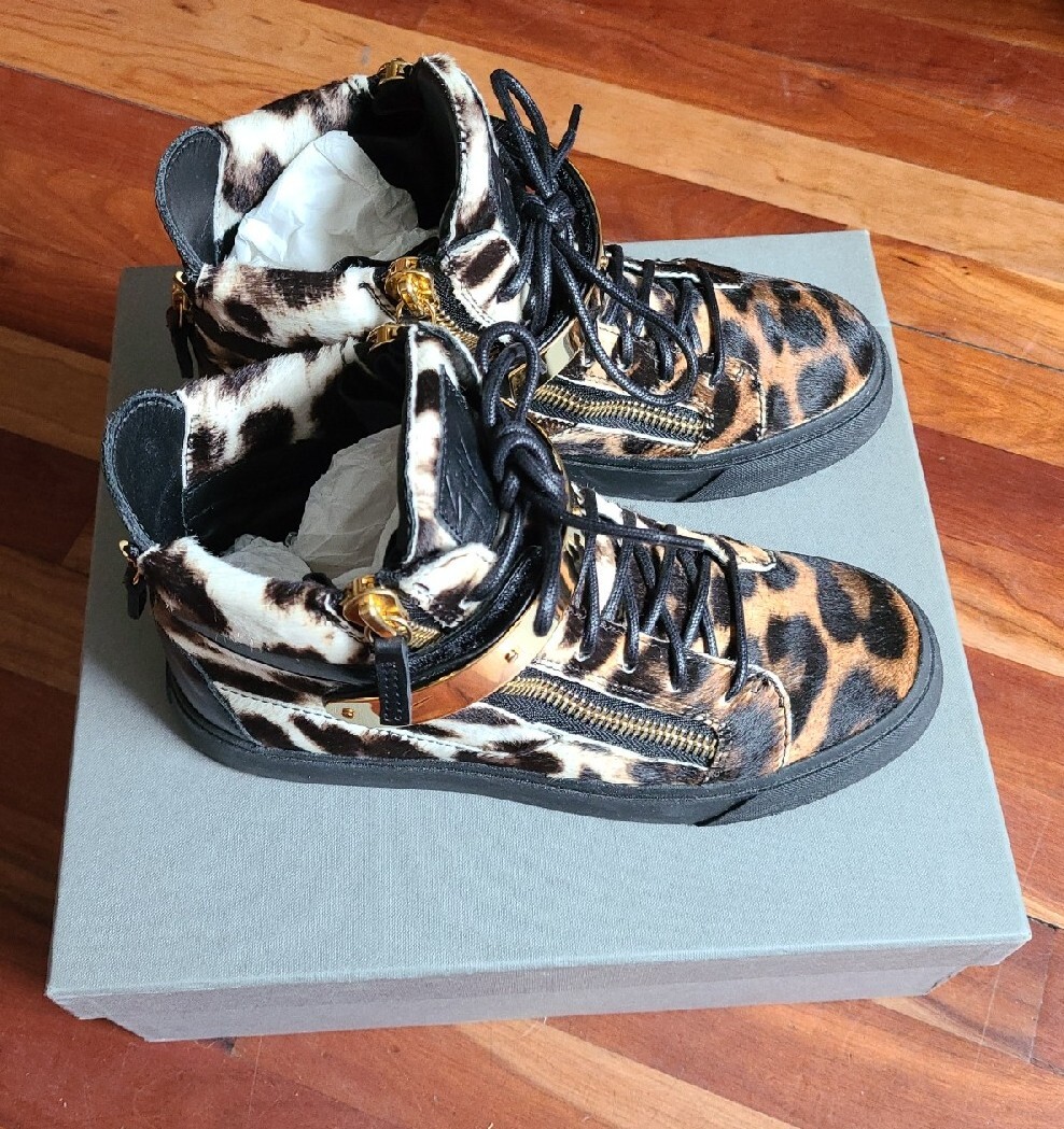 バレエシューズ GIUSEPPE ZANOTTI LEOPARD BALLET SHOES 37 NWT Giuseppe Zanotti Leopard Cap Toe Ballet Flats Shoes size 39