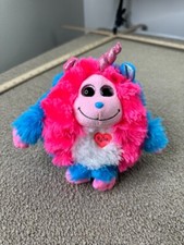 Ty Monstaz Collection Delilah Bright Blue/Pink Non Working Plush No Sound