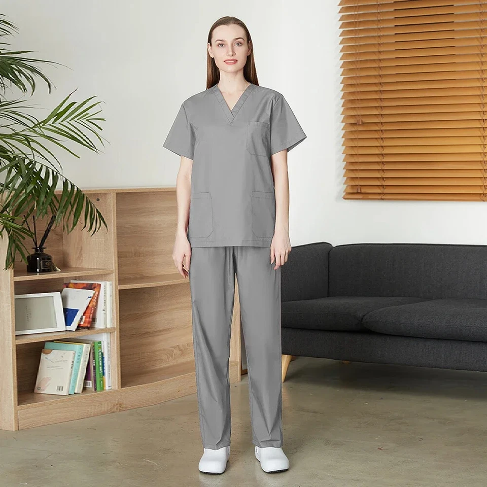 Pet Shop Work Medical Uniform Set Unisex Dental Clinic Clinical Nurse Two-piece - Image 4 of 4