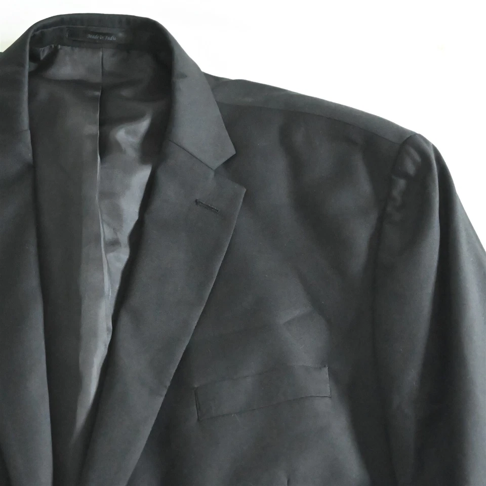 Chaqueta Blazer Abrigo Deportivo Michael Kors 52L Negro Plateado Botón Lana Para Hombre Foto 2 de 4