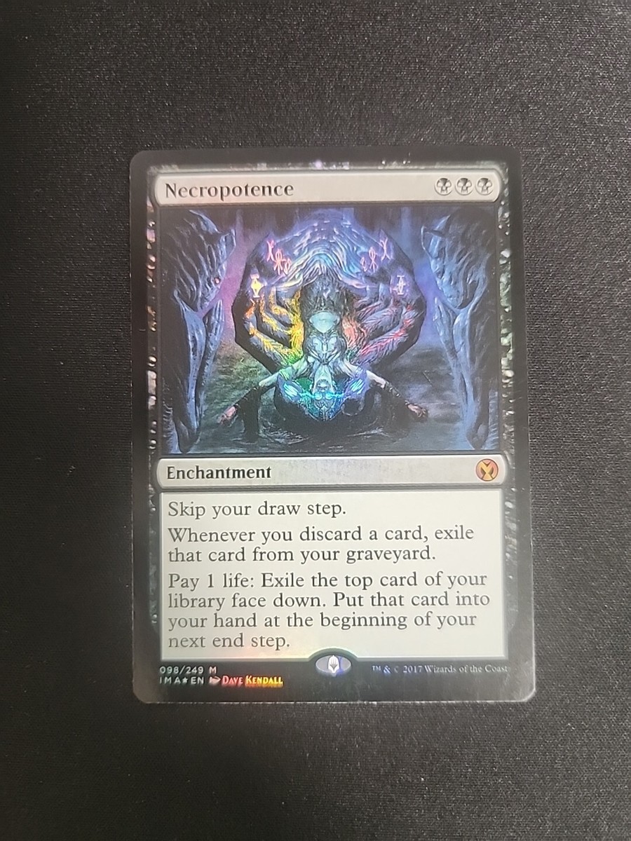 【Foil】Necro-Impotence [UNH] MTG NECROPOTENCE (FOIL) Deckmasters (OldManMTG 003-168) | eBay