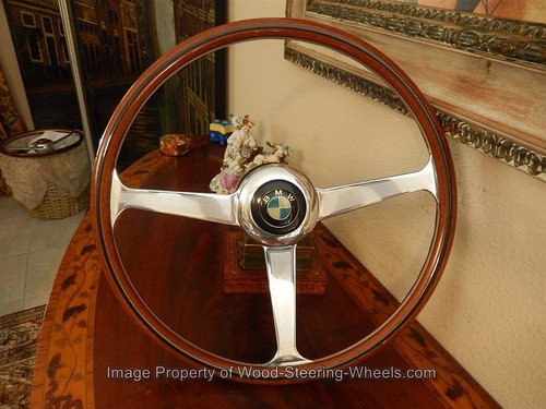 BMW E9 3.0 CSI - 3.0 CSL 2800 CS Wood Steering Wheel NARDI 41 cm BMW Horn Button - Picture 8 of 16