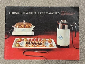 1960s Corning Ware Electromatic Instruction Manual with Recipes Brochure