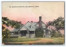 c1910 Dr. Mason's Hospital Exterior Building Willimantic Connecticut CT Postcard