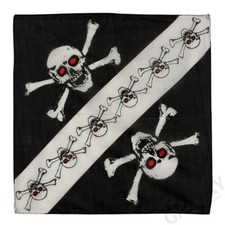 Skull with Red Eyes Bandana / Pirate with Red Eyes Flag Bandanna
