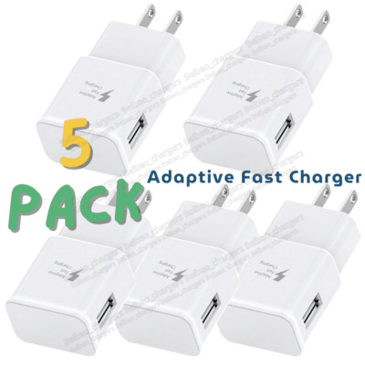 5X Lot Fast Charger Block Wall Power Adapter USB Charging Head For Samsung S10 9