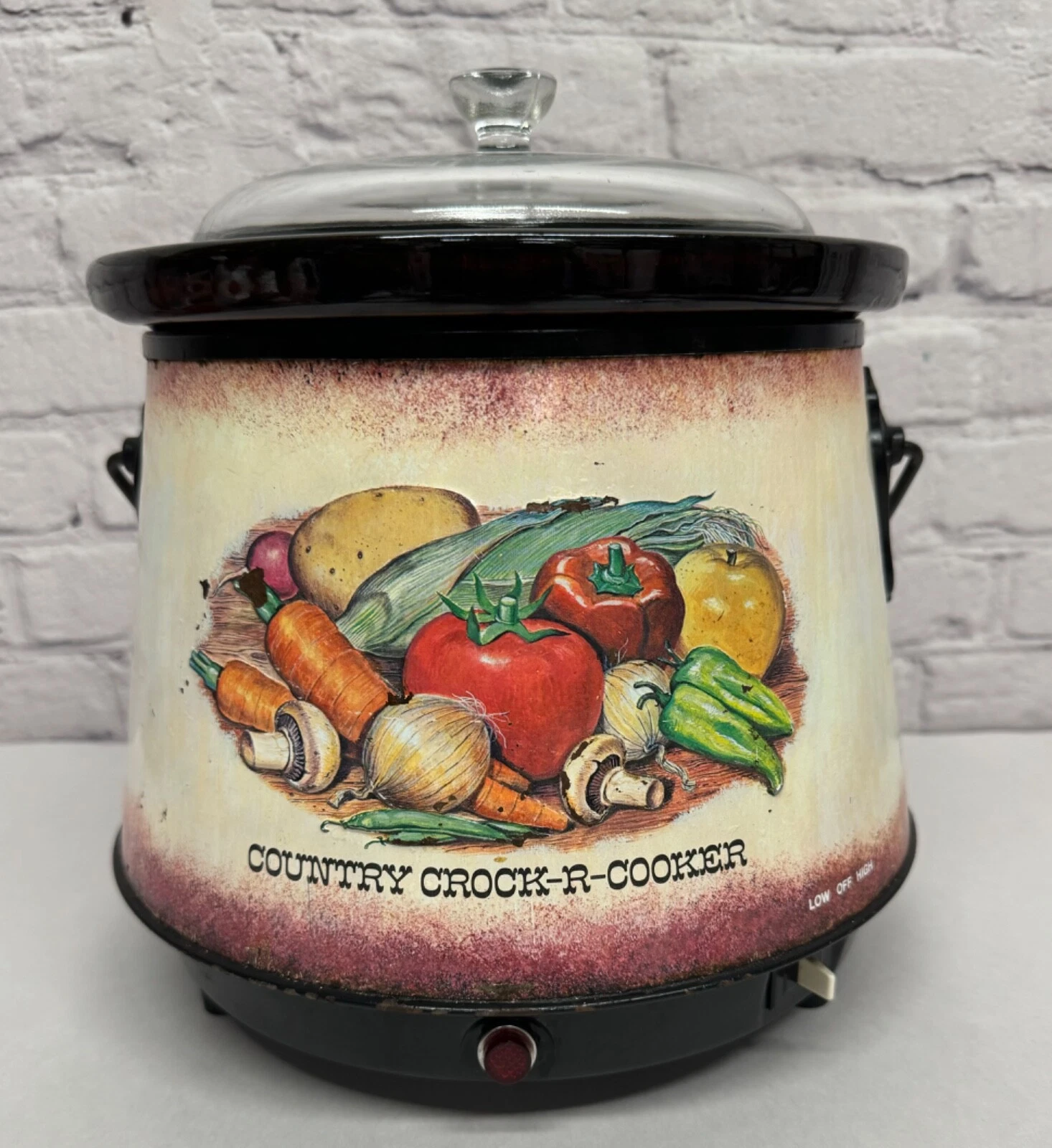 Farberware Country Crock R Cooker Swedish Crockpot Bail Handle Vtg Slow Cooker