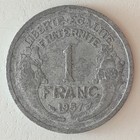 Monnaie pièce 1 Franc 1957 Morlon Poid léger 1,30 g Aluminium (15E)