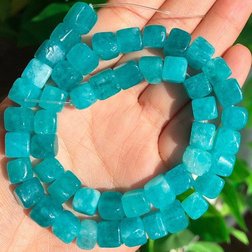 Natural Square Aquamarines Tourmaline Peridot Loose Beads for Jewelry DIY Making - Picture 28 of 69
