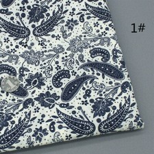 Paisley Pattern Floral Cotton Fabric Craft Cloth Costume 100 147cm DIY New