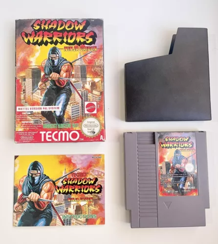 COMPLETE Shadow Warriors Ninja Gaiden. Nintendo Entertainment System NES PAL CIB