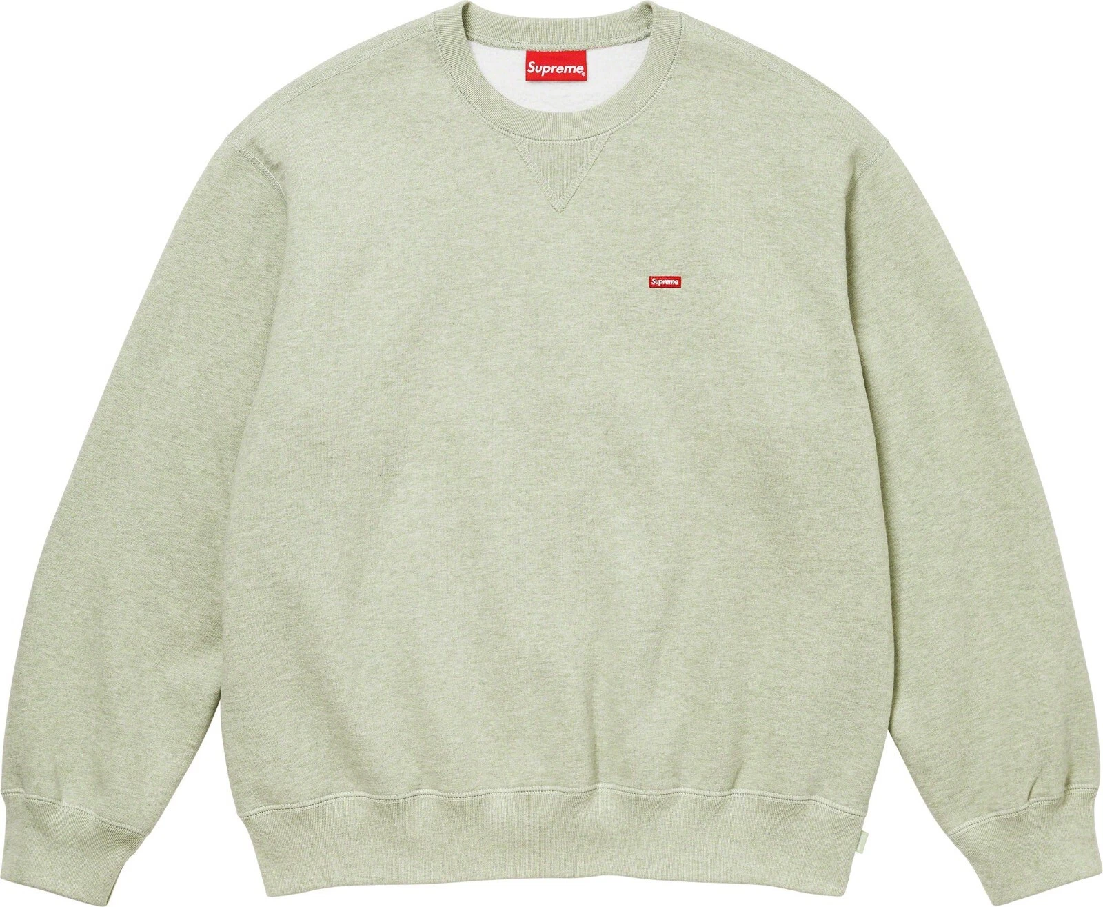 Supreme   Petite boîte Sweat shirt à col crevette   Heather comme neuf   Taille Moyenne   FW23 Neuf