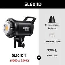 Godox SL60IID SL60IIBi COB LED Video Light Bowens Mount 2800K-6500K APP Control