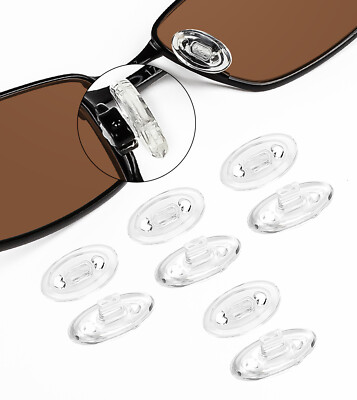 Clear Replacement Nose Pads for Maui Jim Kahuna Sunglasses Non-Slip Nose Pieces