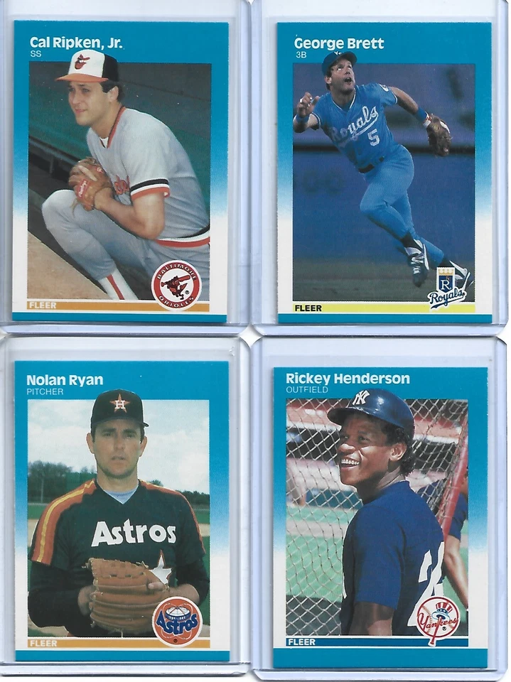 Juego completo de béisbol Fleer 1987 1-660 (Bonds/Jackson/Ripken/Ryan) con pegatinas Foto 3 de 4