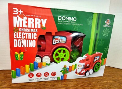 Merry Christmas Electric Domino 3+ Creative Educational Imagination Train NIB