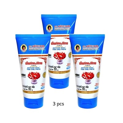 Maepranom Sweet Chili Sauce Original Authentic Thai Taste 3 x 95 g.